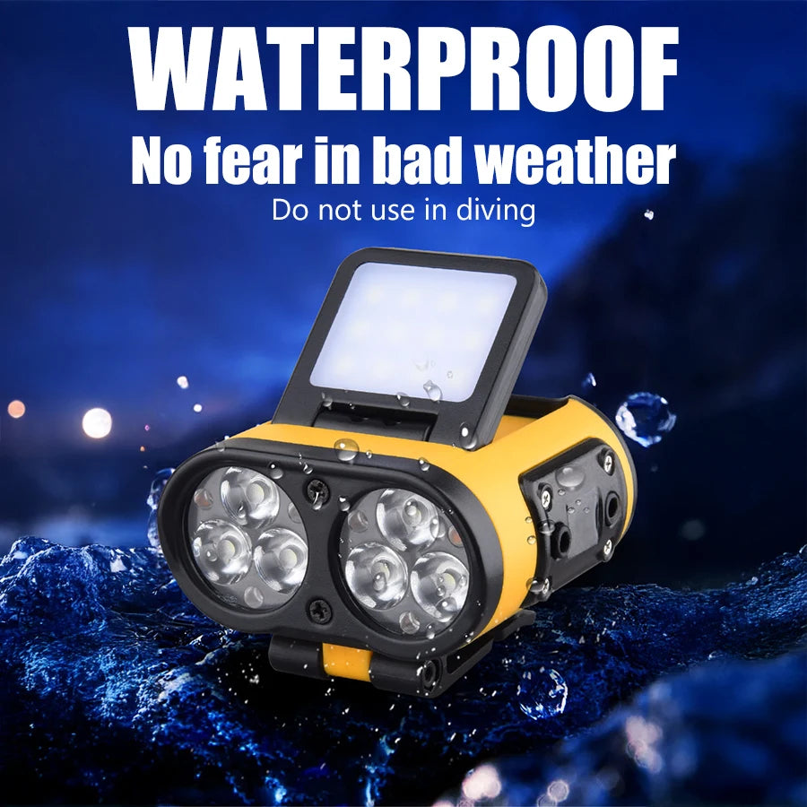 Multifunctional LED Headlamp Cap Clip USB Rechargeable Headlight