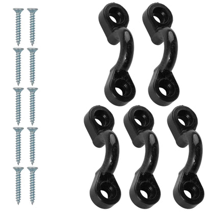 20/5Set Kayak Clips – Inflatable Boat Deck Rigging Fixed Eye Kit for Marine Boat, Rowing & Aquatic Sports Accessories