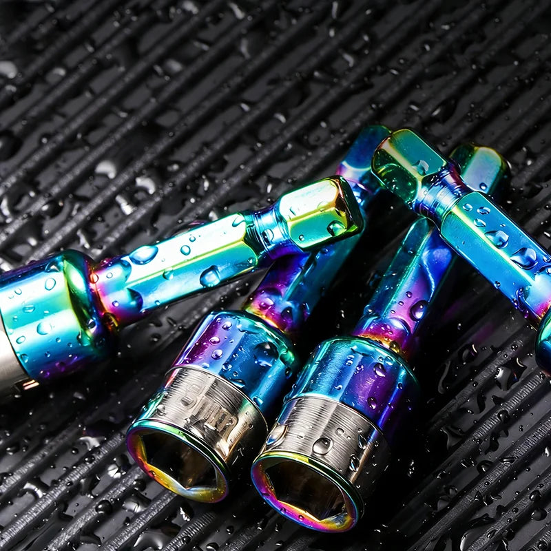 Stainless Steel Sleeve Wrench Hexagonal Shank Impact Sockets Spanner Power Drills Converter Ratchet Socket Batch Adapter Tools
