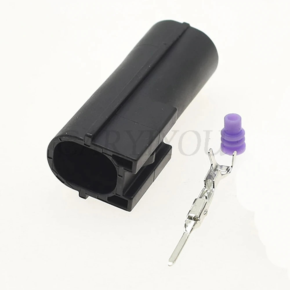 DJ70112A-1-11 / DJ70112A-1-21 Automotive Male & Female Connector — 1-Pin with Crimp Terminals