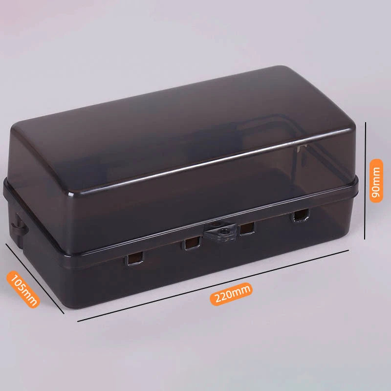 New 6 Outlets Plastic Cable Management Box Electrical Boxes Rain-Proof Weather Proof Plug Box Lead Cover For Protect Outlet Plug