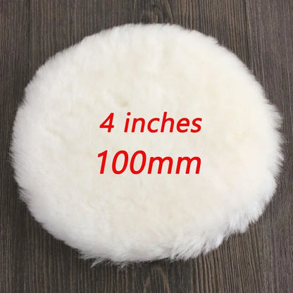 Car Polish Pads 3/7inch Soft Wool Polishing Disc Tools for Machine Waxing Polisher Car Body Polishing Discs Cleaning Accessories