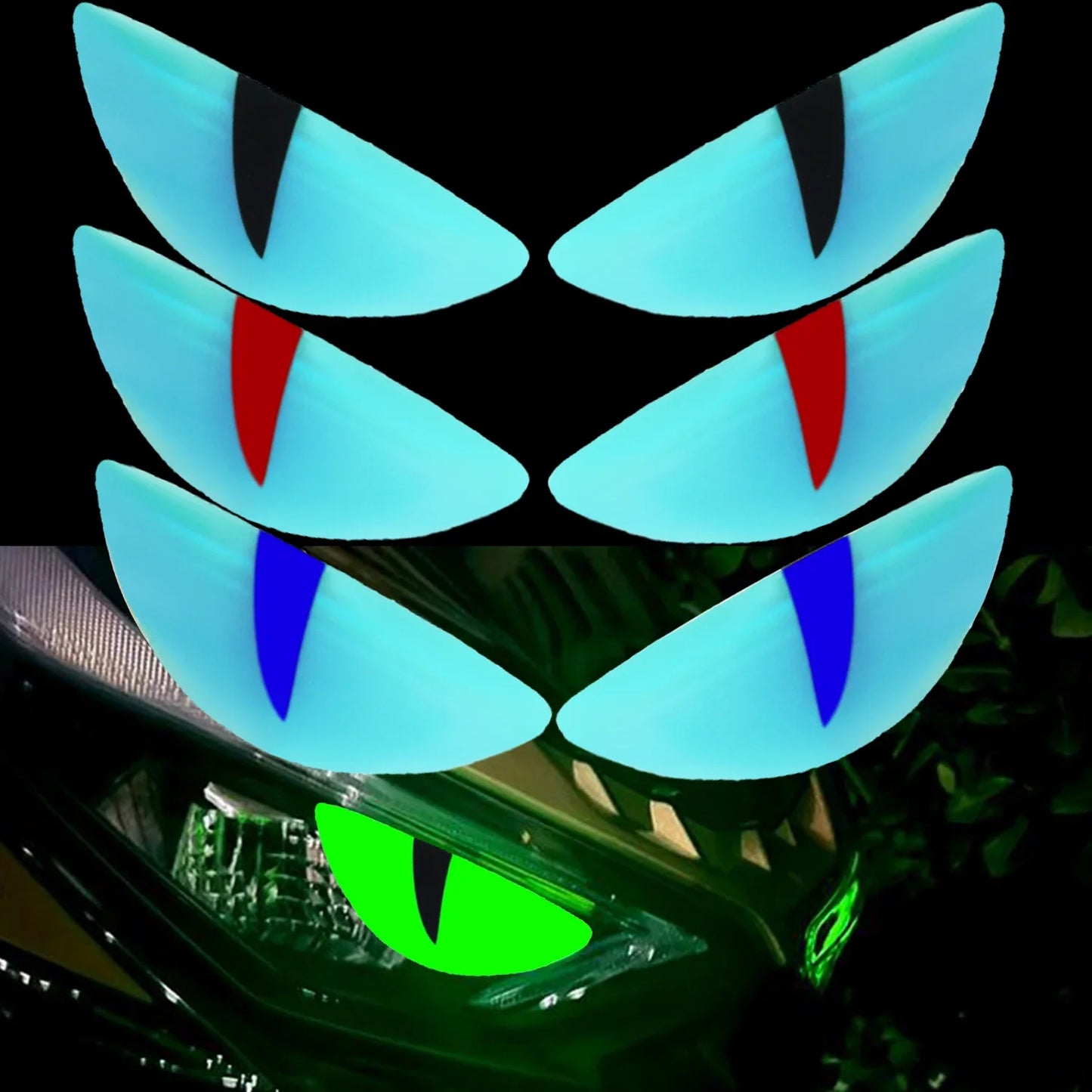 Luminous Motorcycle Headlight Sticker for Vespa GTS Sprint