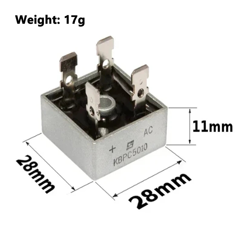 KBPC5010 50A 1000V Bridge Rectifier Diode for Electronics