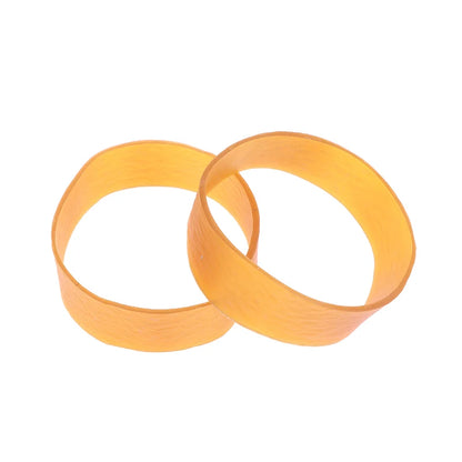 Yellow Rubber Bands 7×2cm High-Elastic Latex Rings | Office Stationery | 10 / 20PCS
