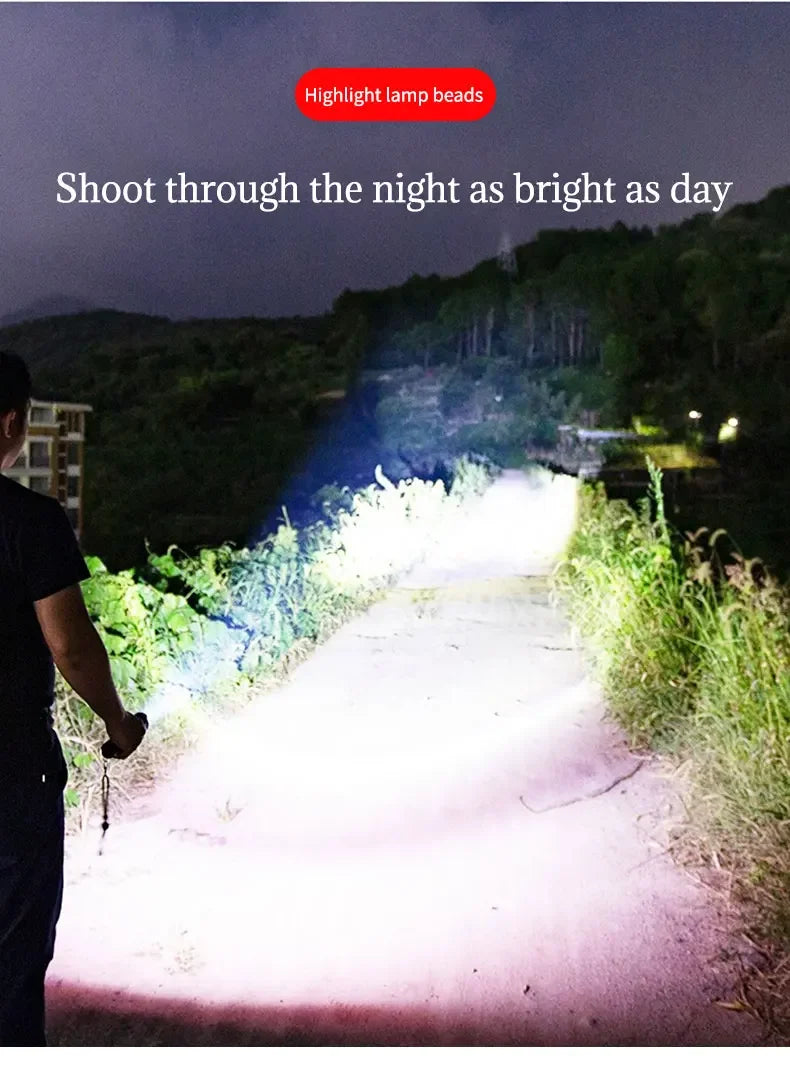 Mini Portable Children's Flashlight Nine XPE Lamp Beads Strong Lighting Using 3 NO.7 Batteries Fixed Focus Pocket Outdoor Torch