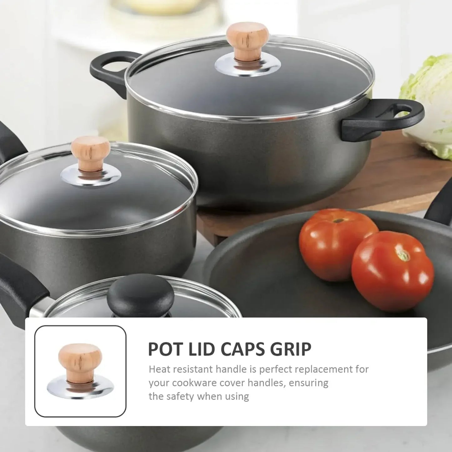 10/1Pcs Universal Pot Lid Handle Cookware Anti-Heat Hand Grip Pan Cover Replacement Lid Knob Handle Pot Caps Kitchen Accessories