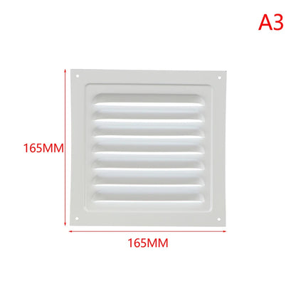 100-250mm Aluminum Alloy Air Vent Grille Square Vent Cover Exhaust Net