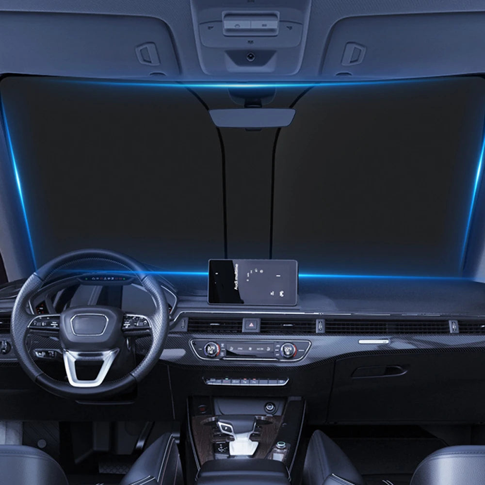 Car Front Window Sunshade Cover Sun Shade Windshield Visor Windscreen Folding Auto UV Protection Curtain Styling Accessories