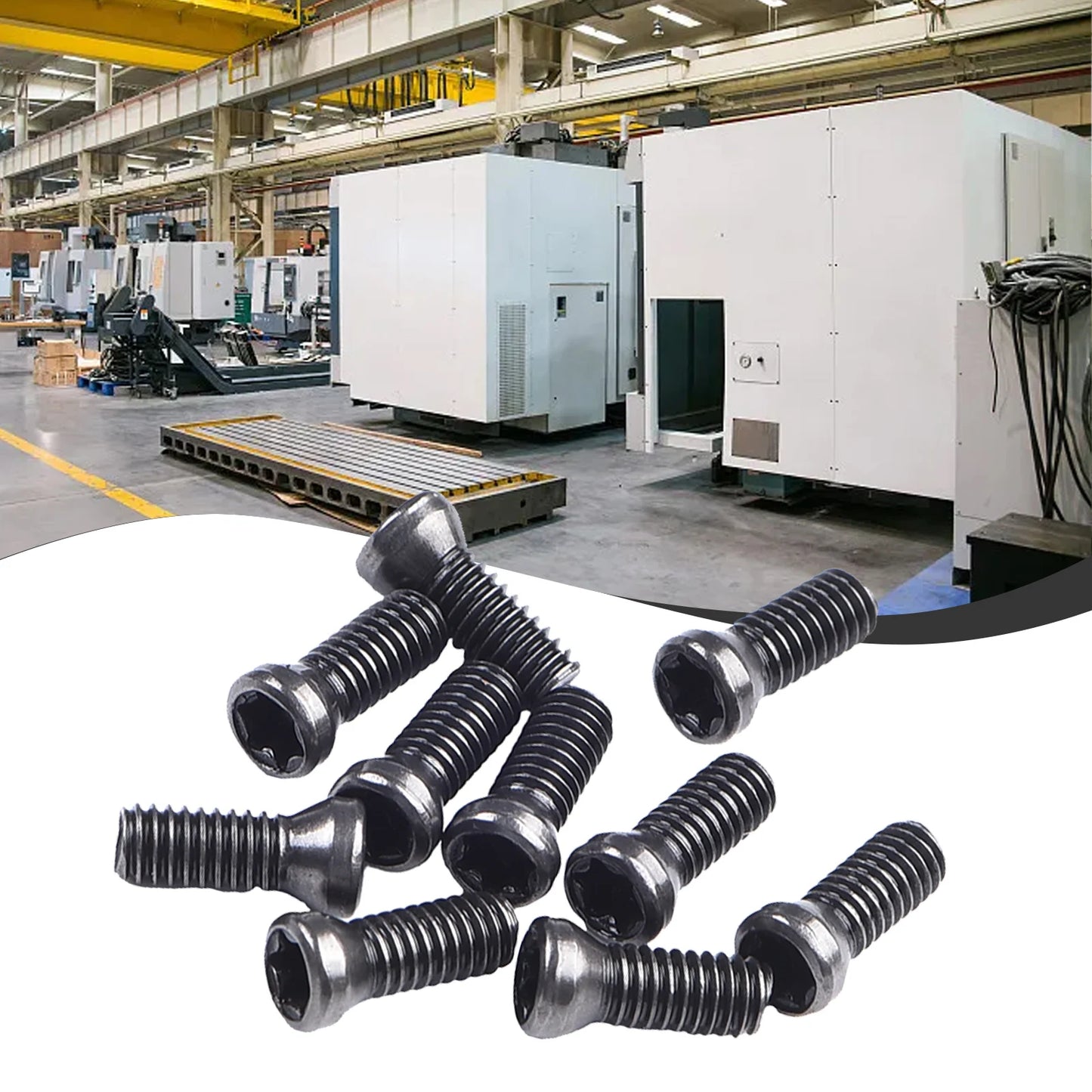 Torx Steel Screws M2.5 x 7mm / M2.5 x 6mm for CNC Lathe Tools and Carbide Insert Replacement