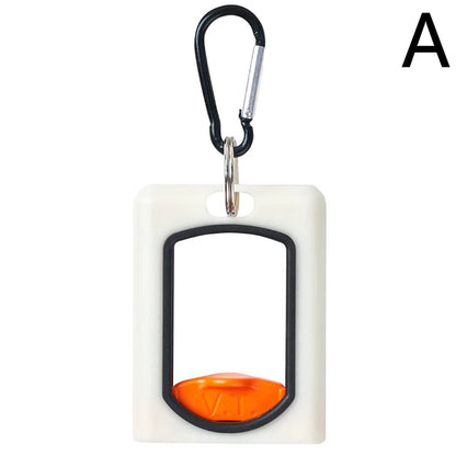 Portable Cable Tie Organizer – 1pc Square Fluorescent Cable Management Holder for Home & Office Storage