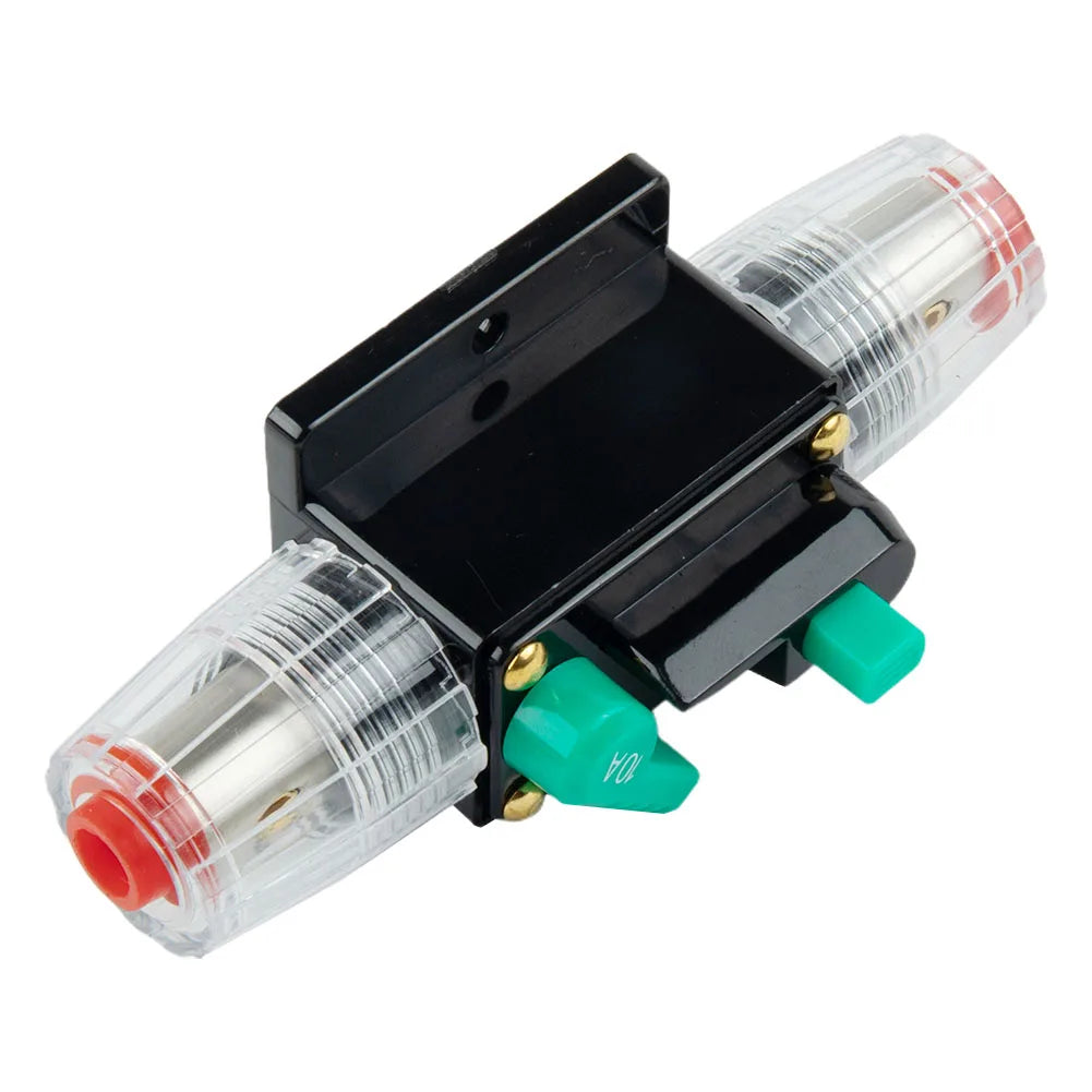 Car Boat 10A to 100A AMP Circuit Breaker Fuse Reset for 12V 24V 48V DC with Waterproof Housing and Manual Reset for Overload