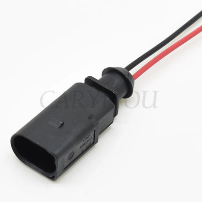 2 Pin Automotive Temperature Sensor Plug Deflation Valve Socket Waterproof Electrical Wire Connector Compatible with 1J0973802 1J0973702