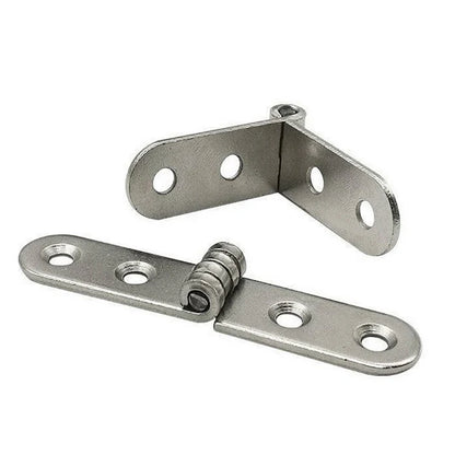 2pcs 180 Degree Screw-On Hinges For Sewing Machine Cabinet Door Hinge  Foldable Hinge Flap Furniture Hardware Accessories