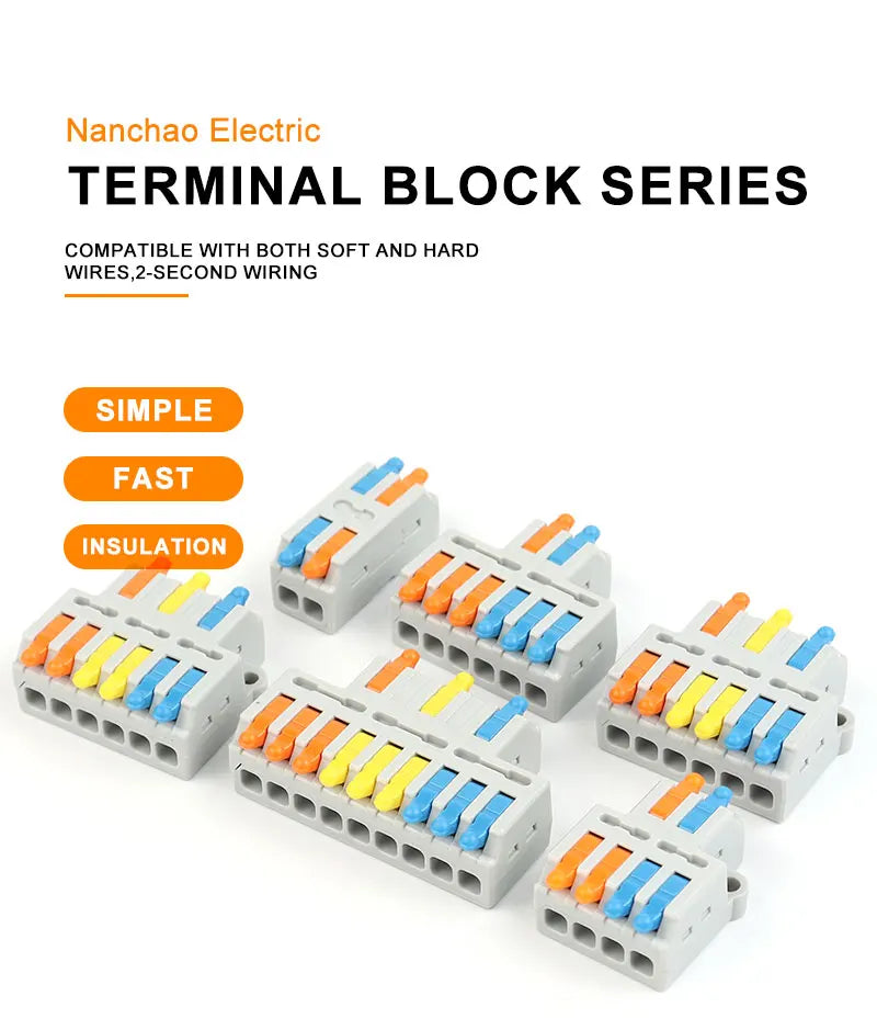10PCS 3 In 9 Out Connector Wiring Terminal, Quick PCT Lamp Wire Connector, Parallel Wire Junction Box, One in Multiple Out Splitter