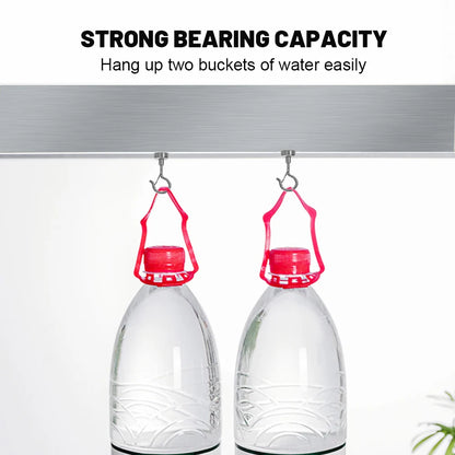 10/1Pcs Magnetic Hook Elastic Hook Press Household Magnetic Buckle Wholesale NdFeB Strong Magnet Keychain Magnet Hook Hardware