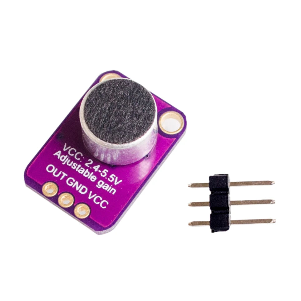GY-MAX4466 Electret Microphone Amplifier Module – Adjustable MAX4466 Preamp