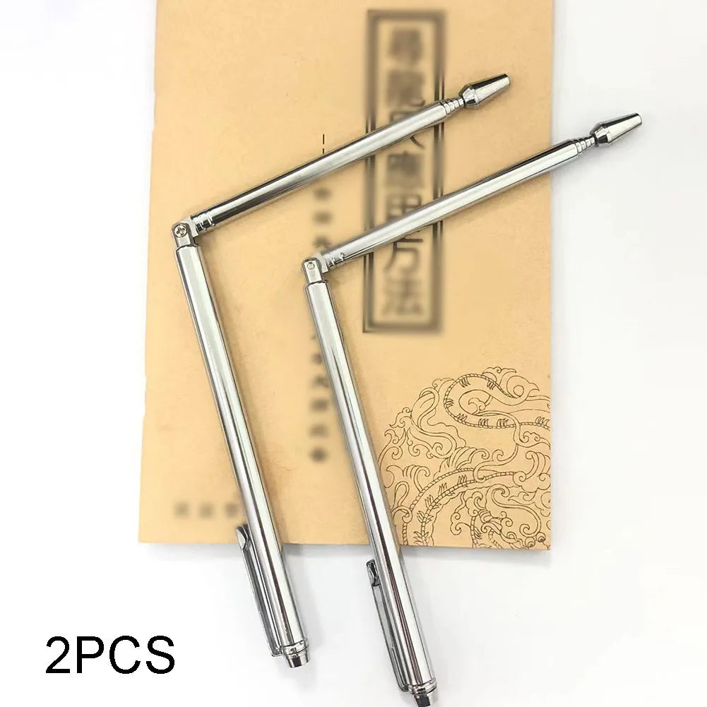 2PCS 99.9% Copper Detector Metal Detector Rod For Water Treasure Finding Tools Divining Copper Probing Rod 150MM±5MM Gathering