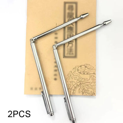 2PCS 99.9% Copper Detector Metal Detector Rod For Water Treasure Finding Tools Divining Copper Probing Rod 150MM±5MM Gathering