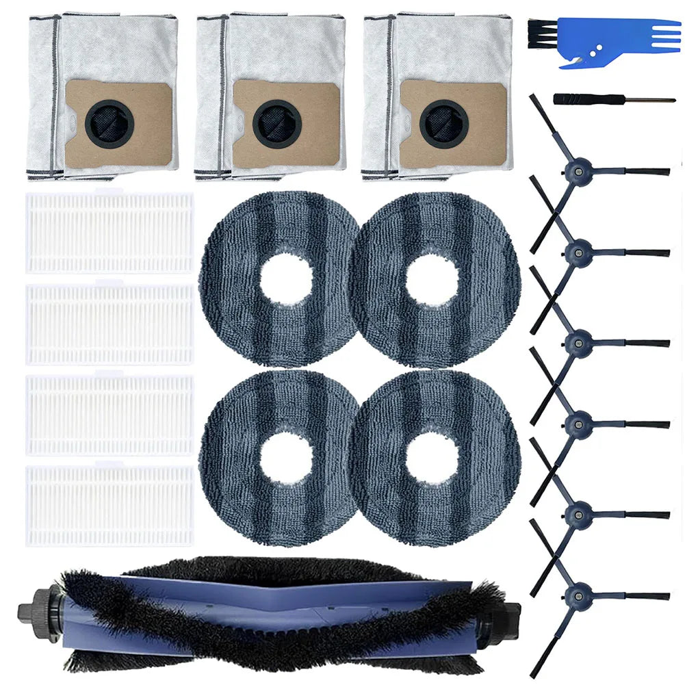 Home Maintenance As Shown Robot Vacuum Components Large Capacity Dust Bags For Disposal Replacement Brush Kit Sturdy Dust Bags
