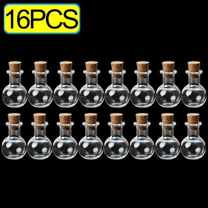 Mini Glass Bottles with Cork Stoppers — DIY Vials for Wedding, Birthday & Party Favors