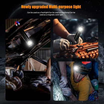 High Power 3LED Headlamp 1300LM with Magnet for 18650/18500 Battery