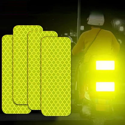 Car Bumper Reflective Safety Strip Stickers – Warning Reflector Tape Decals for Auto Exterior (10pcs/Set)