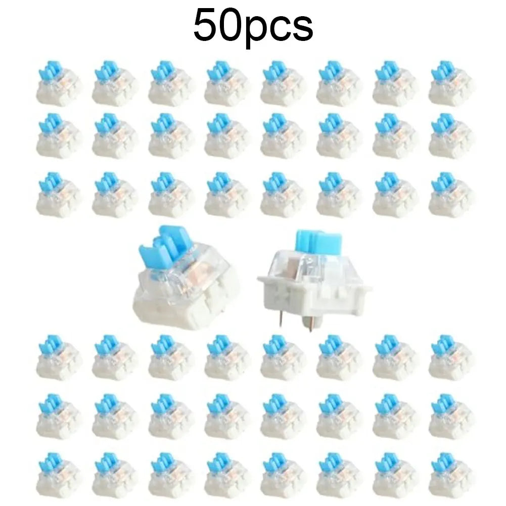 50 PCS Keyboard Switch Keyboard Clicker Key Replacement 3 Pin Tactile Switch Electrical Equipment & Supplies Parts