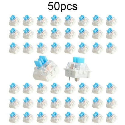 50 PCS Keyboard Switch Keyboard Clicker Key Replacement 3 Pin Tactile Switch Electrical Equipment & Supplies Parts
