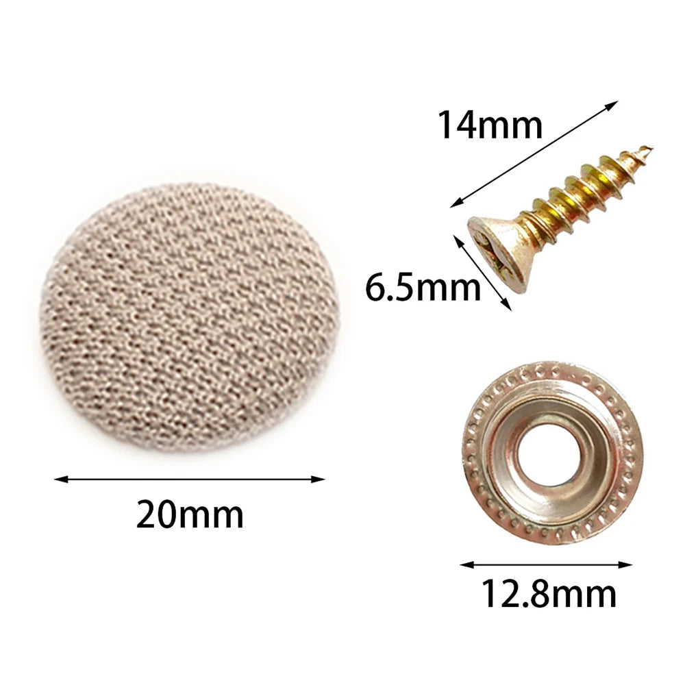 Car Interior Roof Headliner Ceiling Cloth Fixing Screw Buckle Rivets 20mm — 10–20pcs