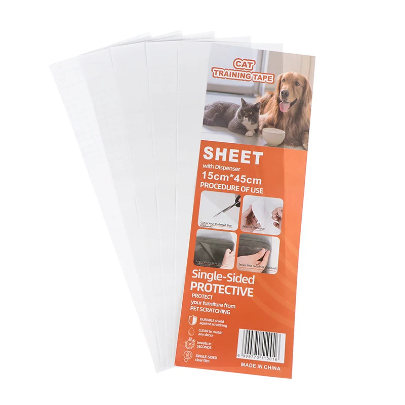 PVC Sofa Clear Waterproof Tape Furniture Guard Transparent Self-Adhesive Cats From Scratching Furniture Protectors Tape