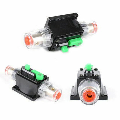 Car Boat 10A to 100A AMP Circuit Breaker Fuse Reset for 12V 24V 48V DC with Waterproof Housing and Manual Reset for Overload