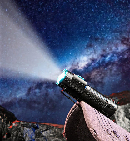 Ultra Bright Mini P50 LED Flashlight USB C Rechargeable Hat Clip Torch