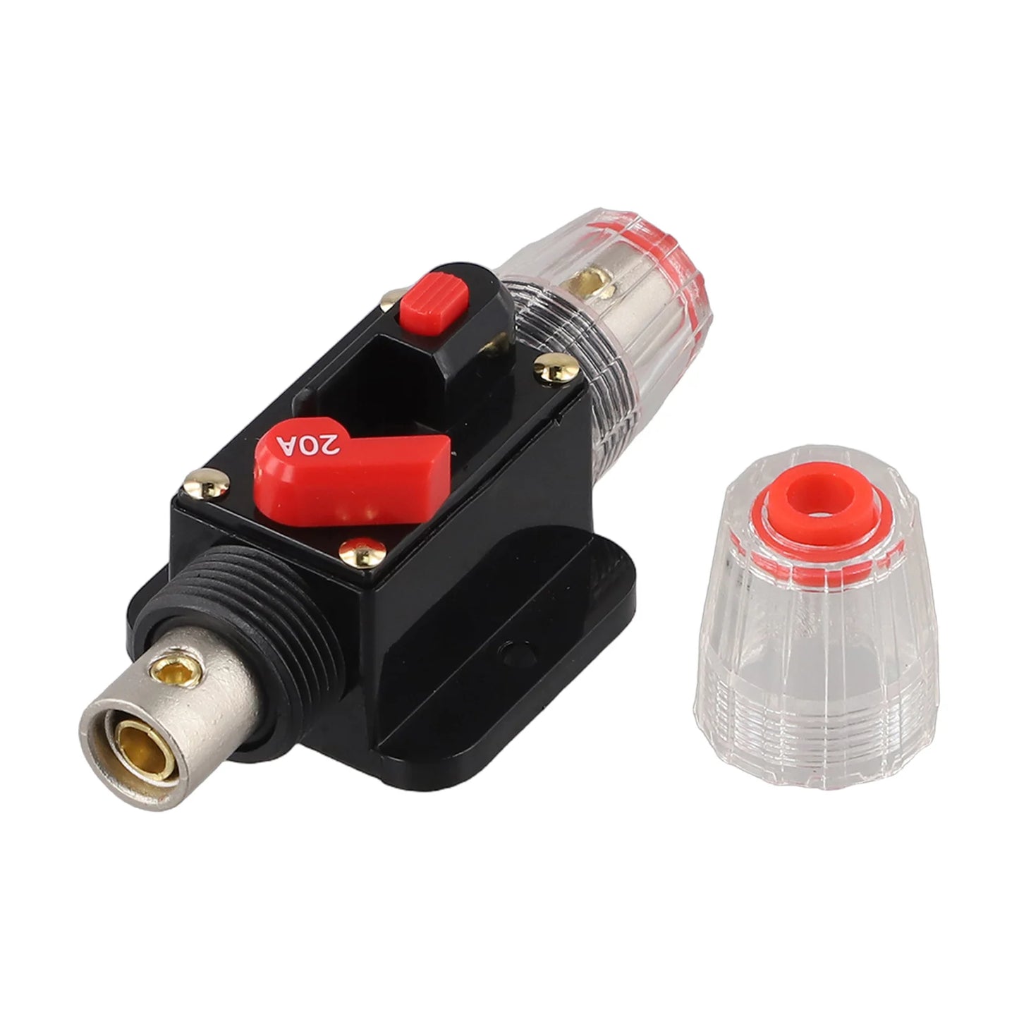 12V-24V DC Auto Inline Fuse Breaker Battery Safety Audio System Protection Overload Protection Device Temperature Resistance