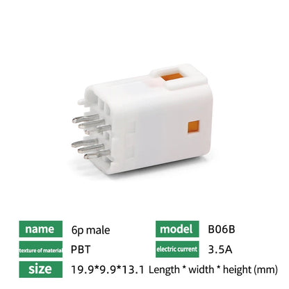 Automotive Connectors JST02R-JWPF-VSLE 2/3/4/6/8 Pin Waterproof Connectors Male and Female Butt Plugs