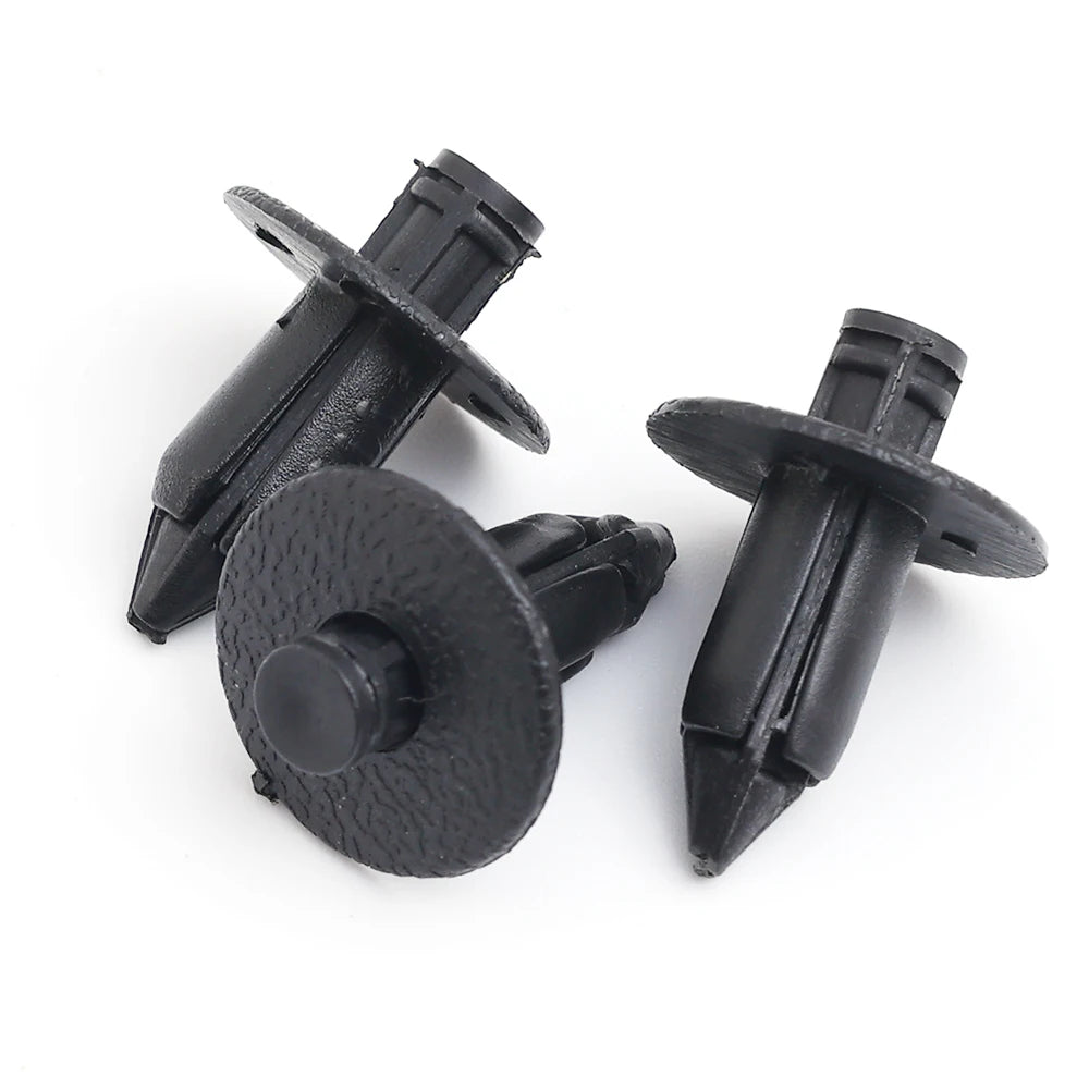 8mm Plastic Rivet Fasteners Push Pin Clips for Car Fender &amp; Bumper — Universal Automotive Body Trim Clips