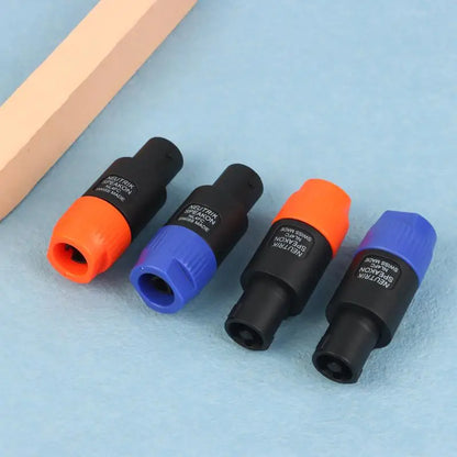 2PCS LED PowerCon AC Coupler Adapter NL4FC Speakon Panel Mount