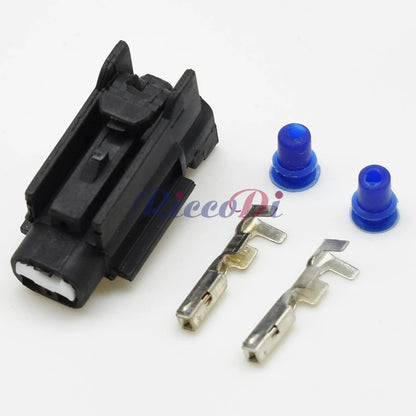 2 Pin 1mm Waterproof Connector 7282-7398-30 DJ7029B-1 PA66 Automotive Appliance Female Male