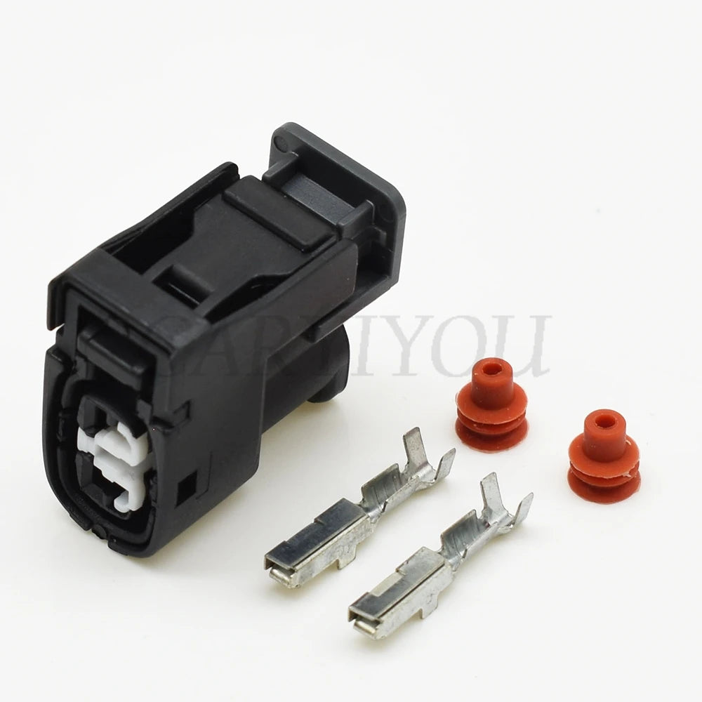 2 Pin 2.2mm Fuel Injector Connector EU260 90980-11246 DJ70280Y-2.2 Toyota 2JZ Lexus Hyundai Mazda