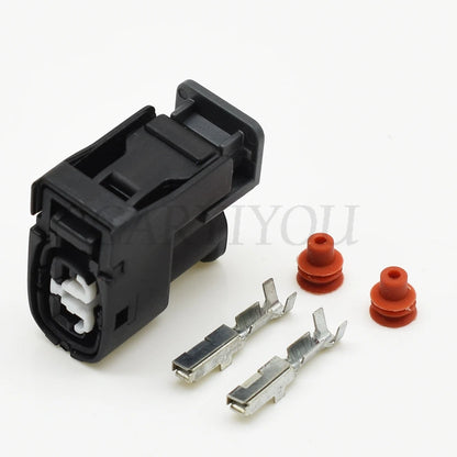 2 Pin 2.2mm Fuel Injector Connector EU260 90980-11246 DJ70280Y-2.2 Toyota 2JZ Lexus Hyundai Mazda
