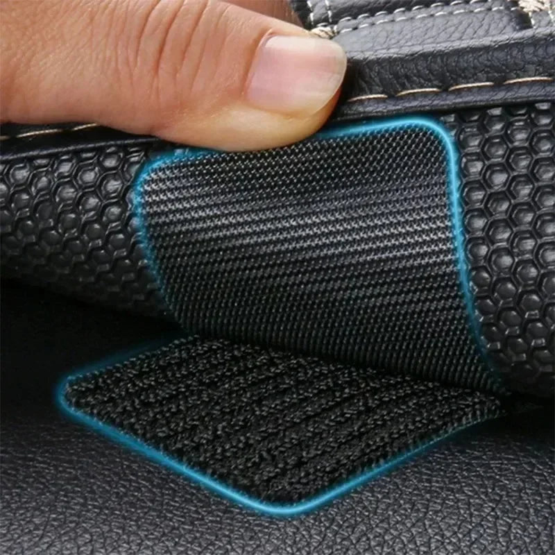 100/2pcs Carpet Fixing Stickers Double Faced High Adhesive Car Carpet Fixed Patches Home Floor Foot Mats Anti Skid Grip Tapes