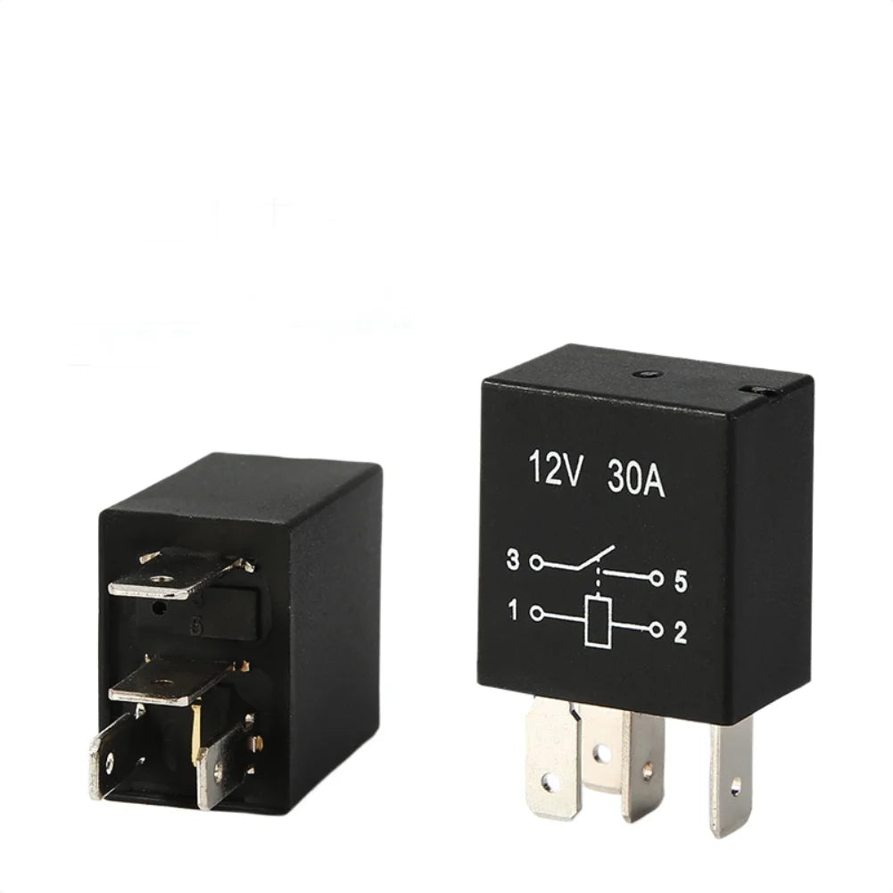 5pcs 12V30A 4-pin Automotive Relays Waterproof Suitable For All Kinds Of Cars Electrical Equipment & Supplies Parts