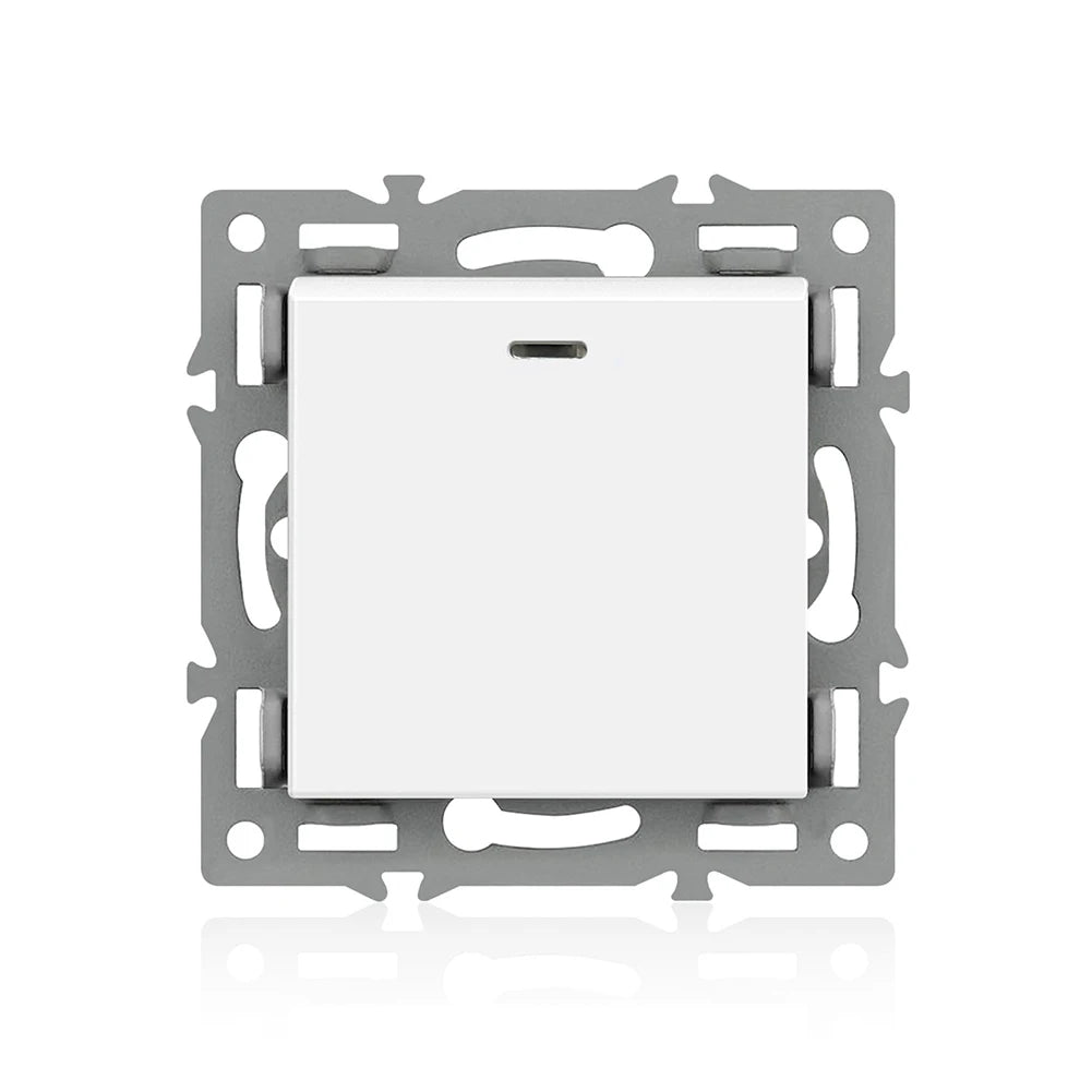 For 82mm Panels Single-gang Module 82 Push Switch Staircase Lighting Single Gang Switch Module Single-pole Single-throw