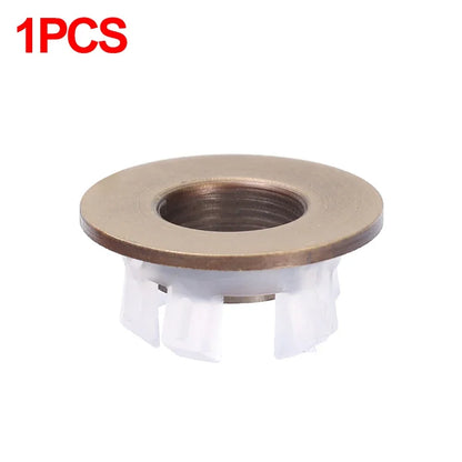 Sink Overflow Ring Cover Plug Bathroom Basin Drain Hole Cap 4/1PCS