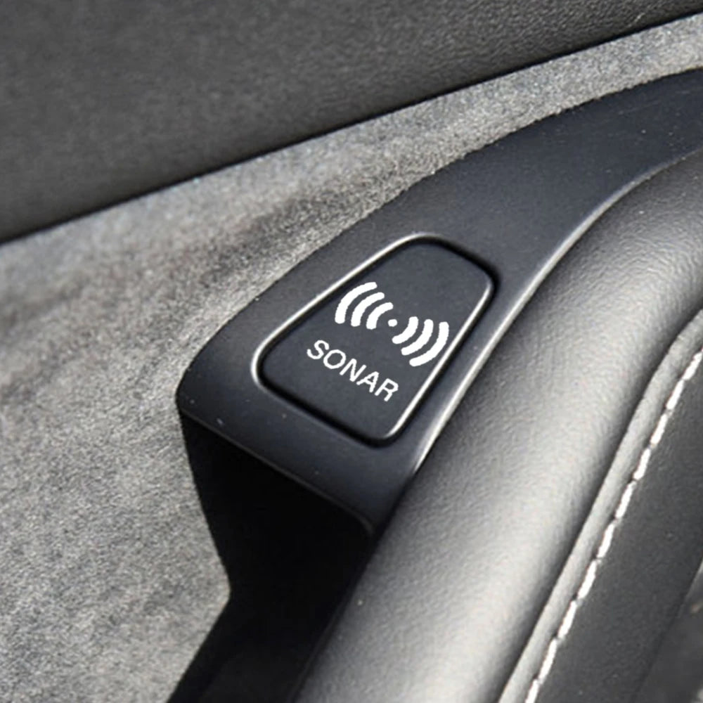 Car Window Buttons Sticker Car Instrument Panel Console Switch Sticker Novelty Car Interior Fake Button Decoration Accessories