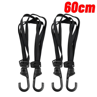 60/90cm Motorcycle Helmet Straps Motorcycle Accessoy Hooks Luggage Retractable Elastic Rope Fixed Strap Motos Helmet Luggage Net