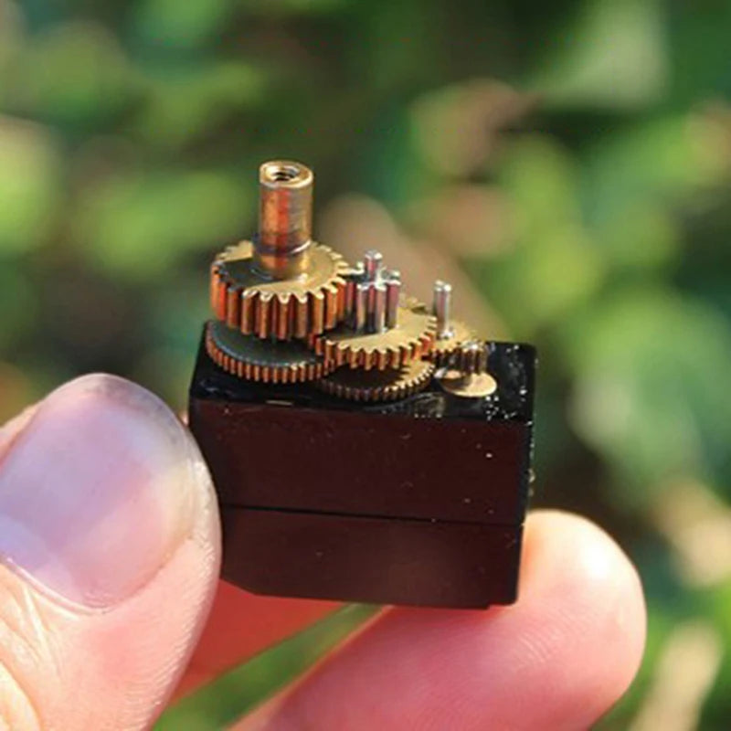 Metal Steering Gear 360 Degree for Climbing Car Servo Five-wire Without Drive Plate DC 3V-6V Micro Mini M10 Motor Gearbox 12g