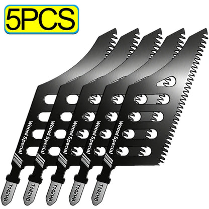 T142HB Jigsaw Blades Extra Long Heavy Duty Scroll Saw Blades T-Shank Professional Woodworking Aluminum Cutting Tool Accessories