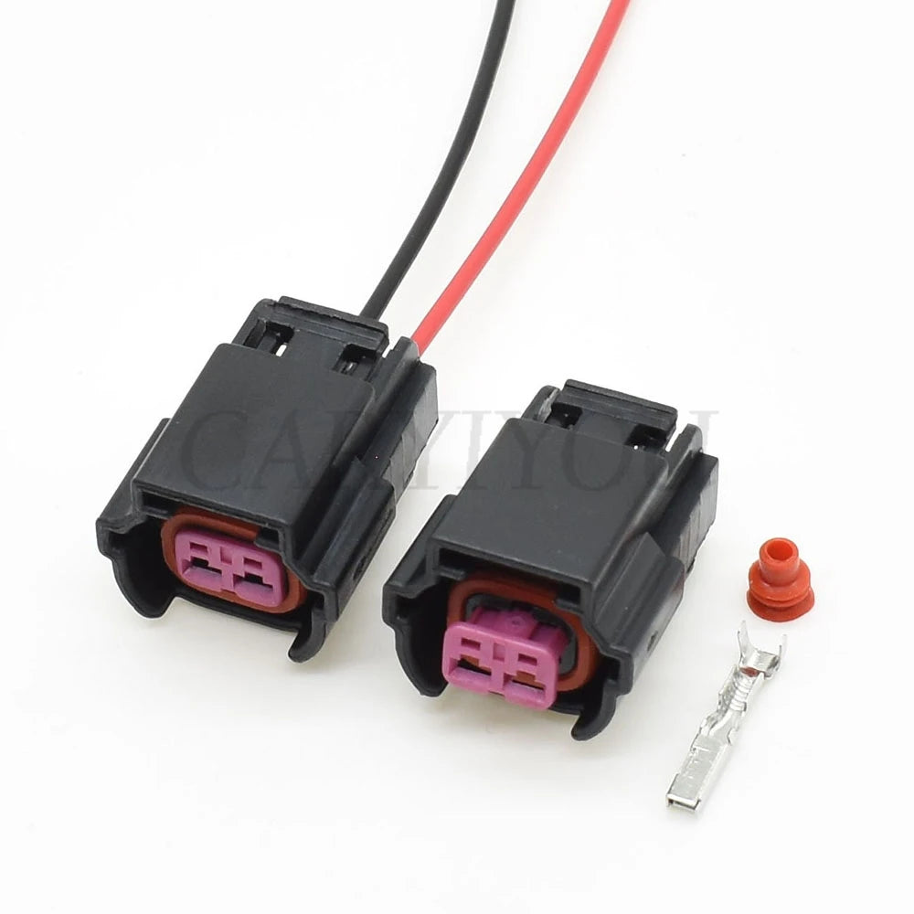 DJ7021B 2.2mm Automotive Fuel Injector Wire Harness Connector Female Socket with Terminals