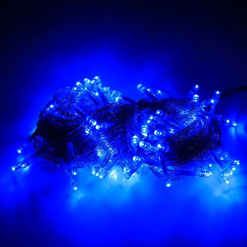 220V Christmas New Year LED String Lights 10M 20M Garland Outdoor Wedding Party Festoon Fairy Decoration Lamp